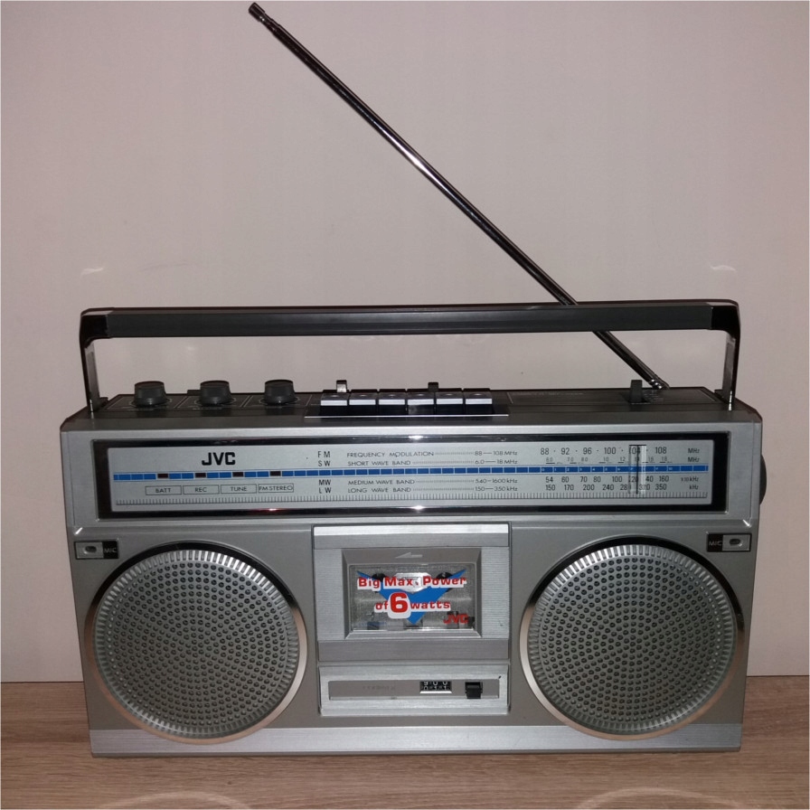 RADIOMAGNETOFON JVC RC 555L VINTAGE PRL JAK NOWY 7421773881