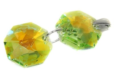 Arsylion Zawieszka Z Element Swarovski Peridot Ab