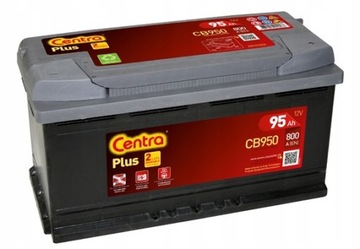 Akumulator Centra Plus CB950 95Ah 800A P+