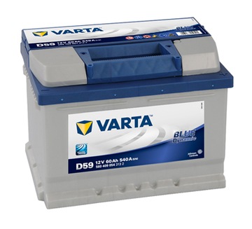 Akumulator VARTA 12V 60Ah 540A D59 +Dowóz montaż