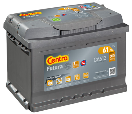 Akumulator CENTRA FUTURA 61Ah 600A P+ CA612 - 1
