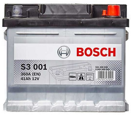 Акумулятор BOSCH S3 41ah 360A CORDOBA CORSA - 1