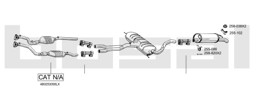 Audi A3 A4 A6 разъем глушитель выхлопной трубы - 5