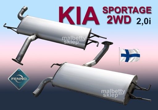 Задній глушник KIA SPORTAGE 2,0 і 2WD - 2