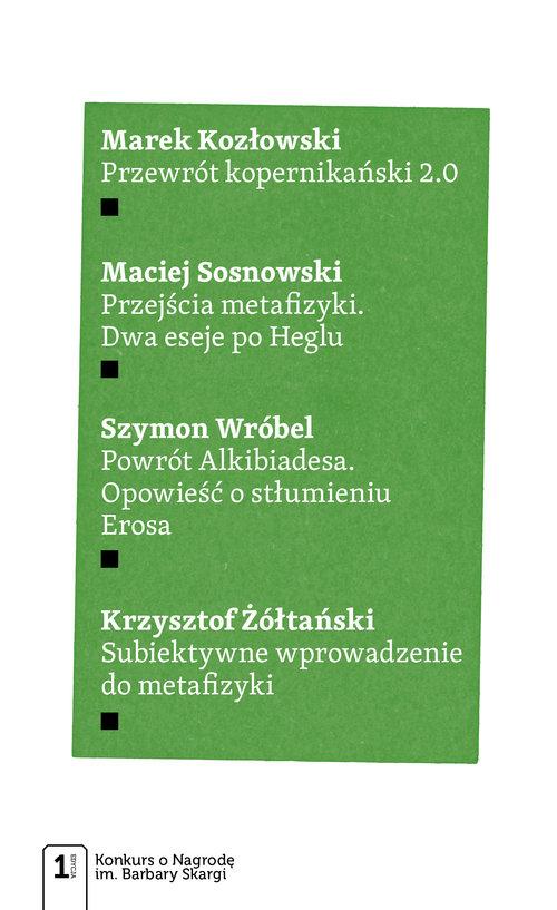 

Cztery eseje metafizyczne Kozłowski Marek, Sosnows
