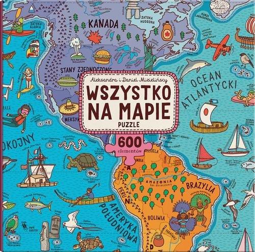

Puzzle Wszystko na mapie Mizielińscy