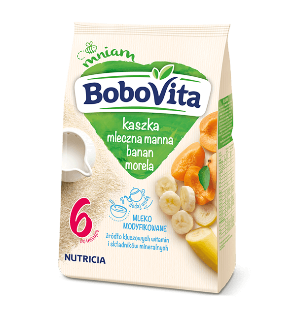 

Bobovita Kaszka manna banan - morela 230 g