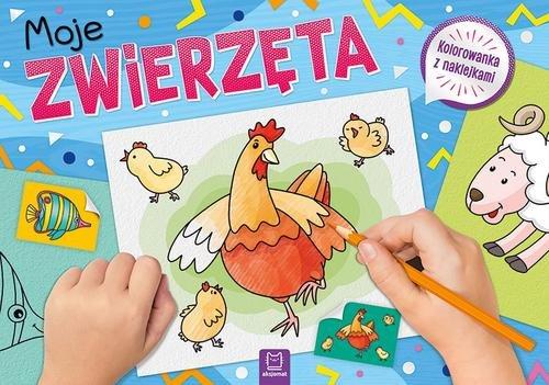 

Moje zwierzęta Kolorowanka z naklejkami