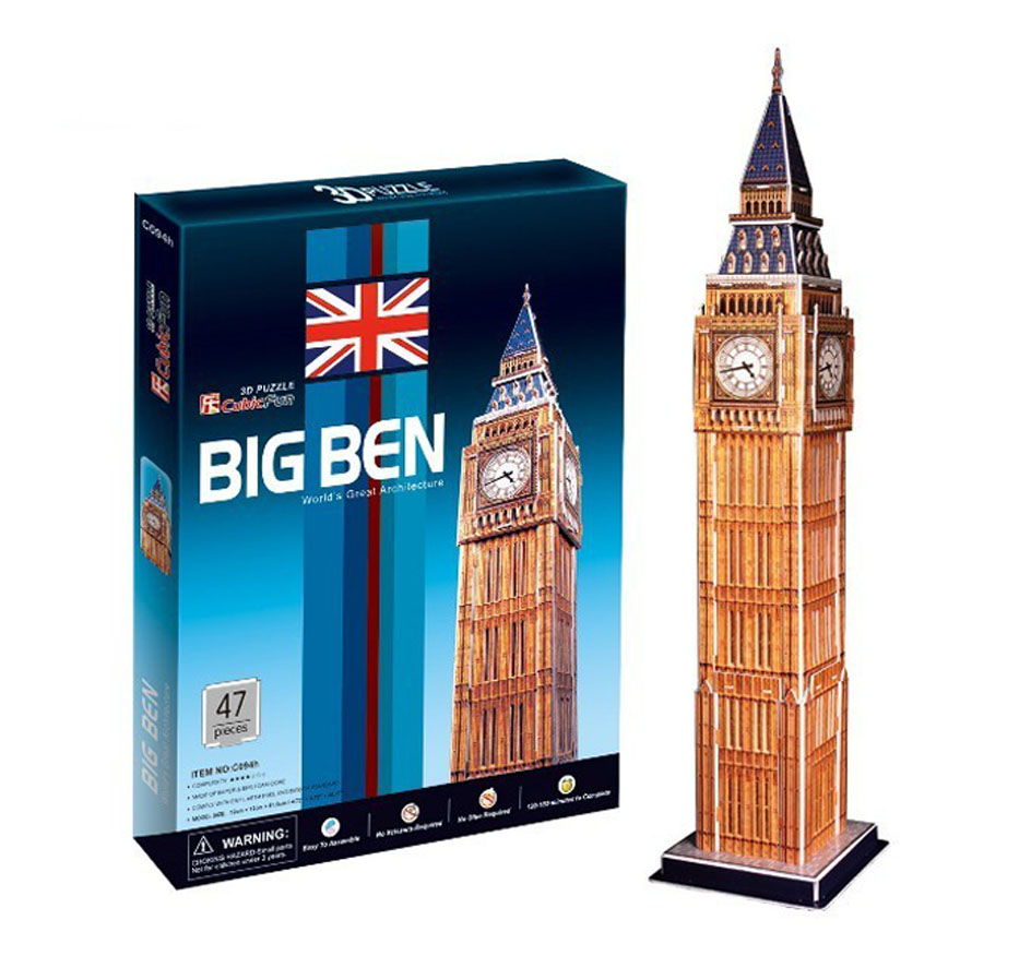 Cubic Fun Puzzle 3D Big Ben 47 elementów 11981596381 - Allegro.pl