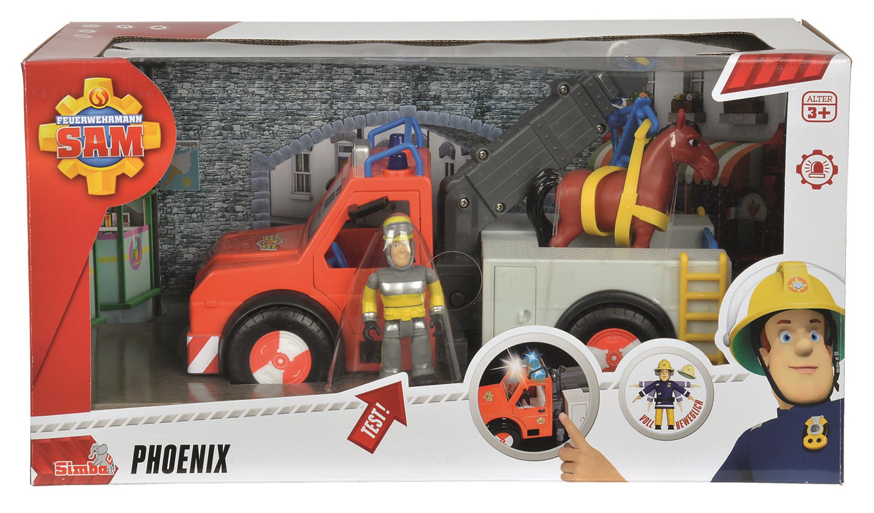 

Strażak Sam Dźwig Phoenix z koniem