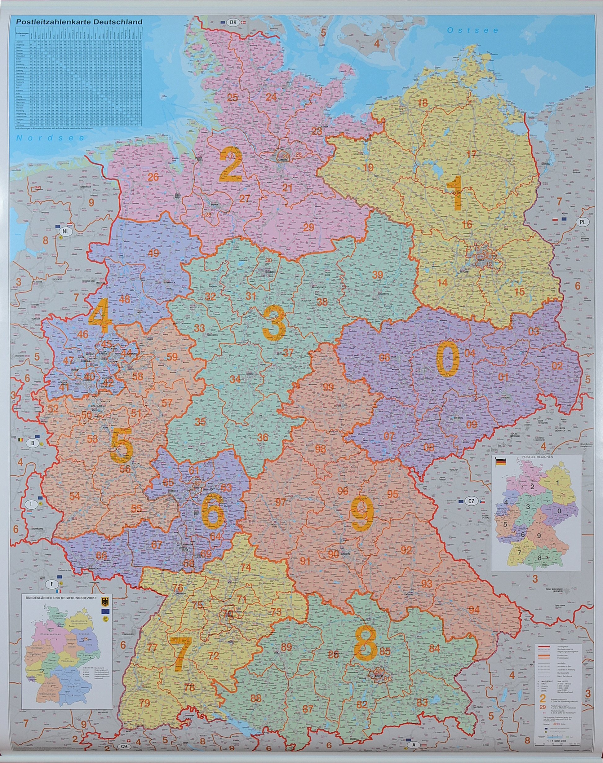 samochodowa mapa niemiec z kodami Kody Niemcy —