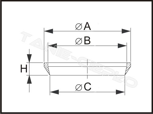 Uszczelka klinowa stożkowa do syfonu umywalki 50 Marka Term-System