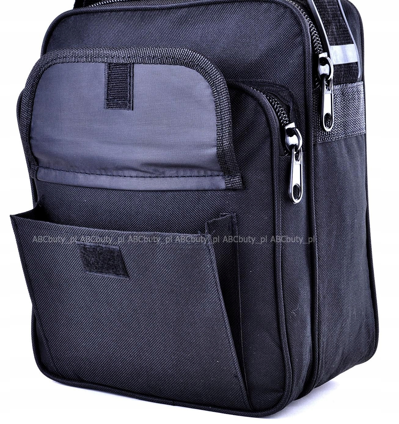 KLASYCZNA MAŁA MĘSKA TORBA NA BAGAŻ PODRĘCZNY PICIE LUNCH SASZETKA KABURA Materiał dominujący tkanina