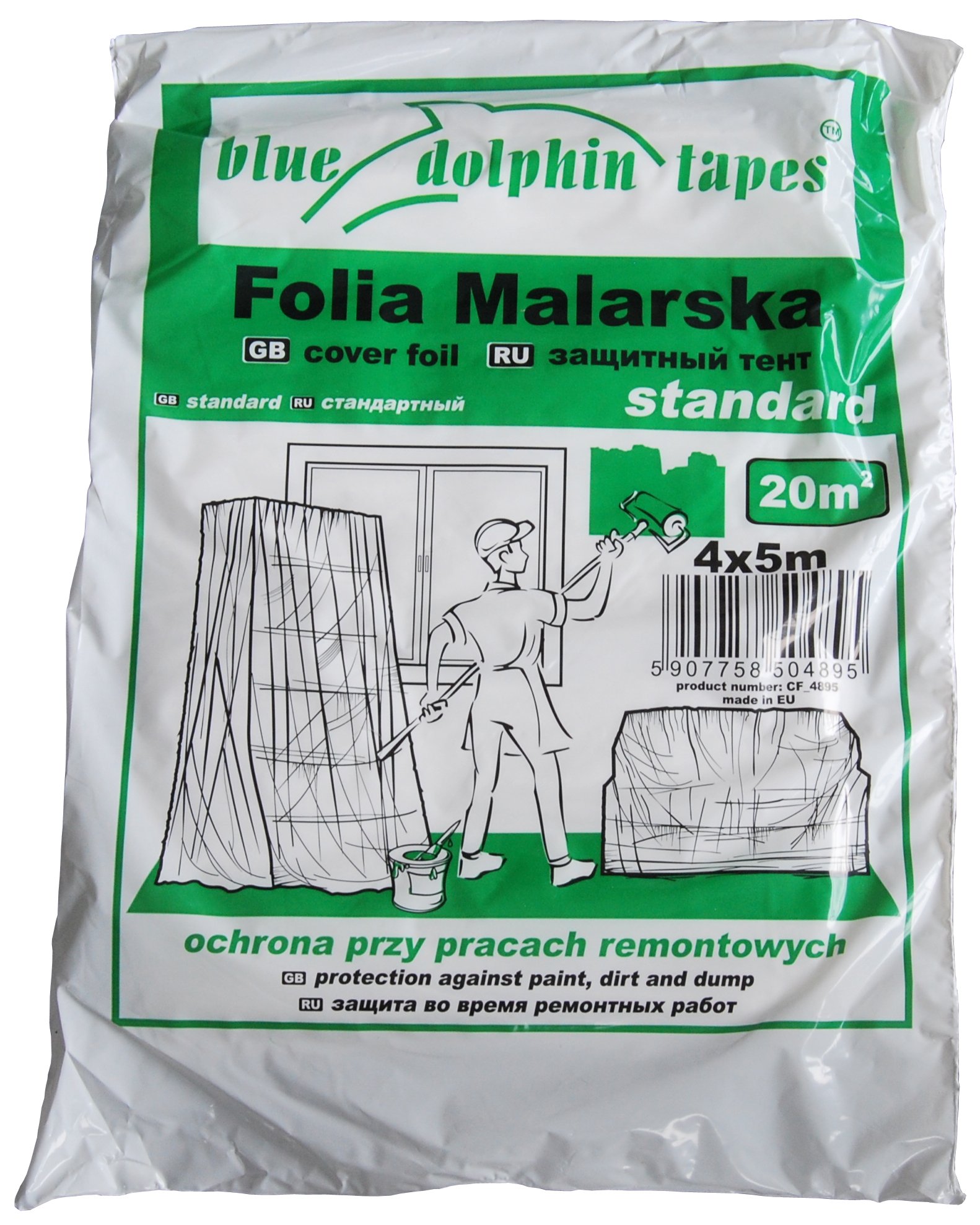 

Folia Malarska Blue Dolphin 4 m x 5 m Standard