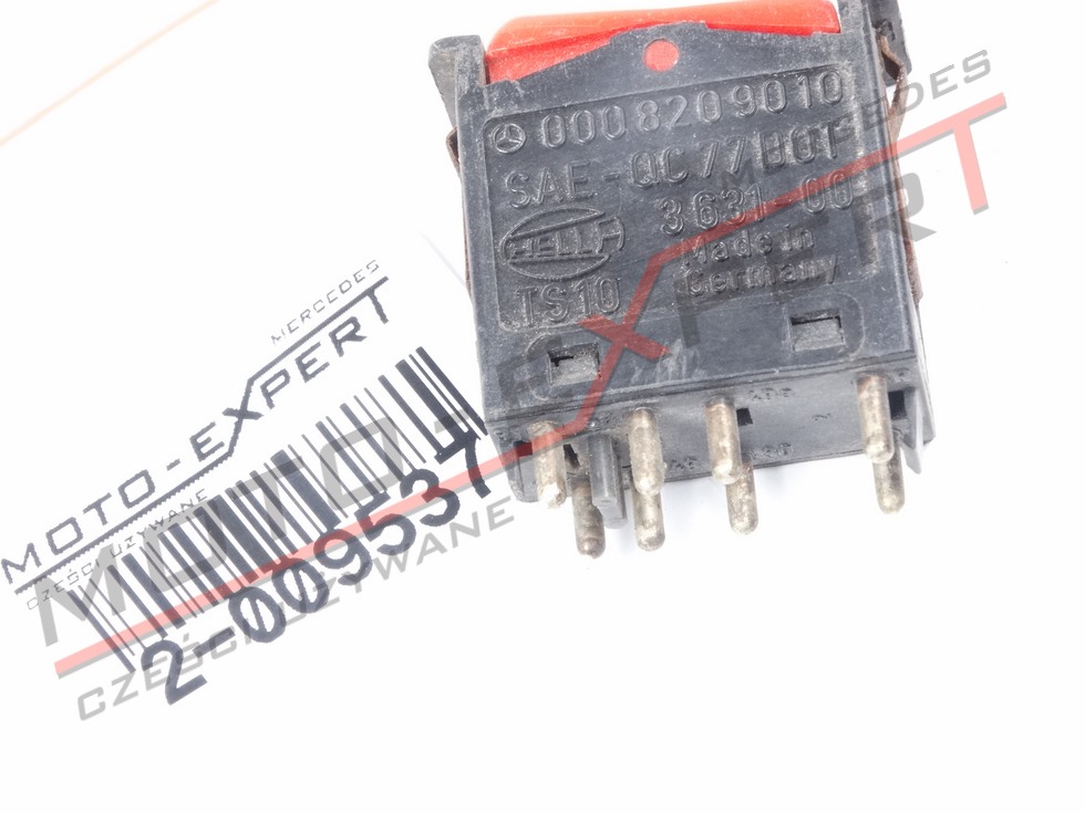 W123 W126 WŁĄCZNIK ŚWIATEŁ AWARYJNYCH 0008209010 Typ samochodu Samochody osobowe