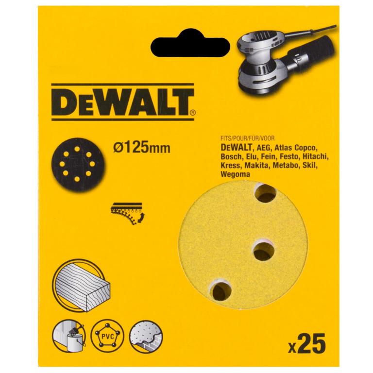 DeWALT DT3117 PAPIER P240 125mm 25ks pre DWE6423