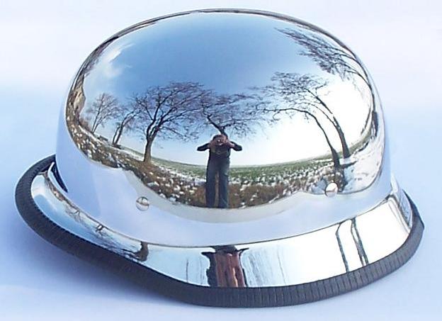 SUPER KASK HEŁM NIEMIECKI CHROMOWANY XL 61-62CM