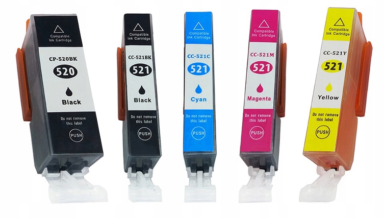 

5x Tusze Do Canon Pixma MP550 MP560 MP620 MP630