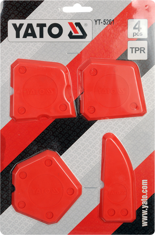 KOMPLET SZPACHELEK DO SILIKONU 4 SZT ZESTAW YATO Kod producenta YT-5261