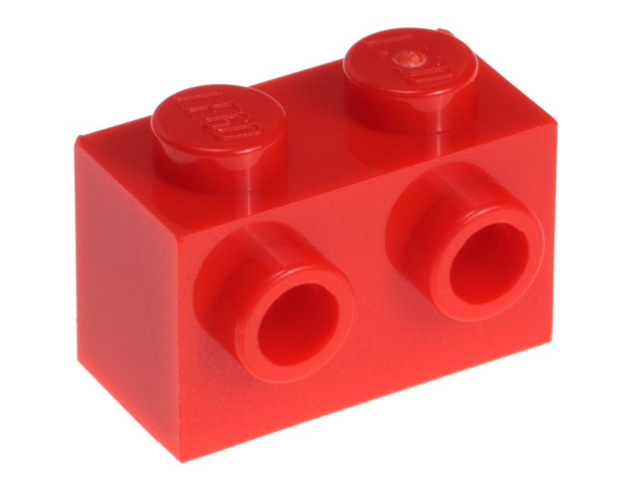 

Lego Klocek z wypustkami 1x2 11211 czerwony