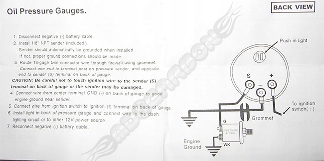 WSKAŹNIK CIŚNIENIA OLEJU VDO Classic Auto Gauge BB Producent inny