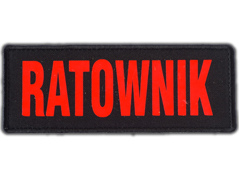 

Emblemat Ratownik Fluo na rzepie 13 x 5 cm