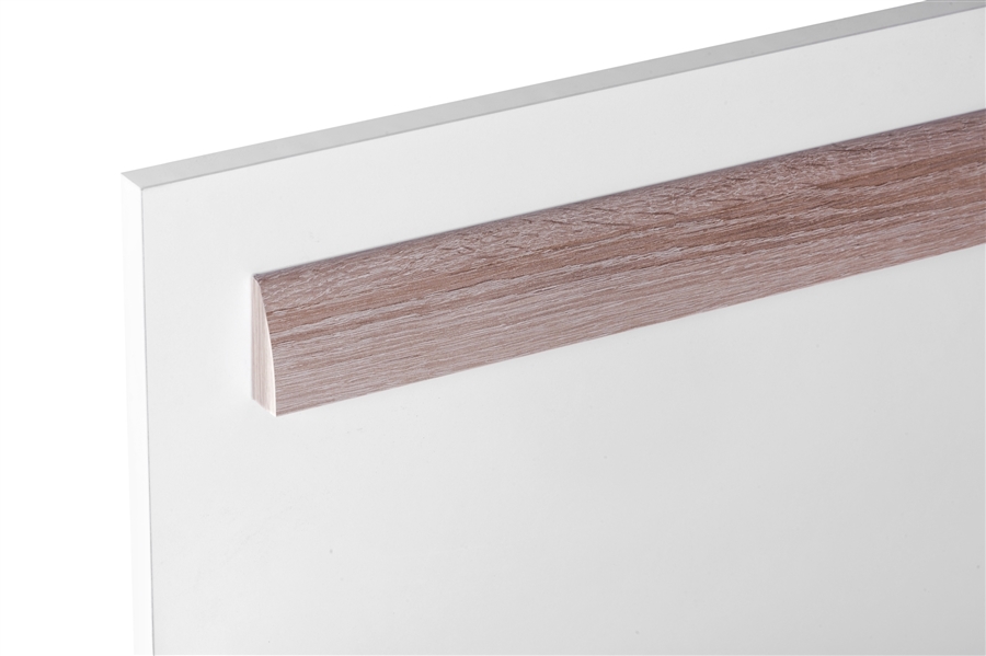 ŁÓŻKO Z SZUFLADAMI 90x200 ALPINA PROMOCJA Długość mebla 204 cm