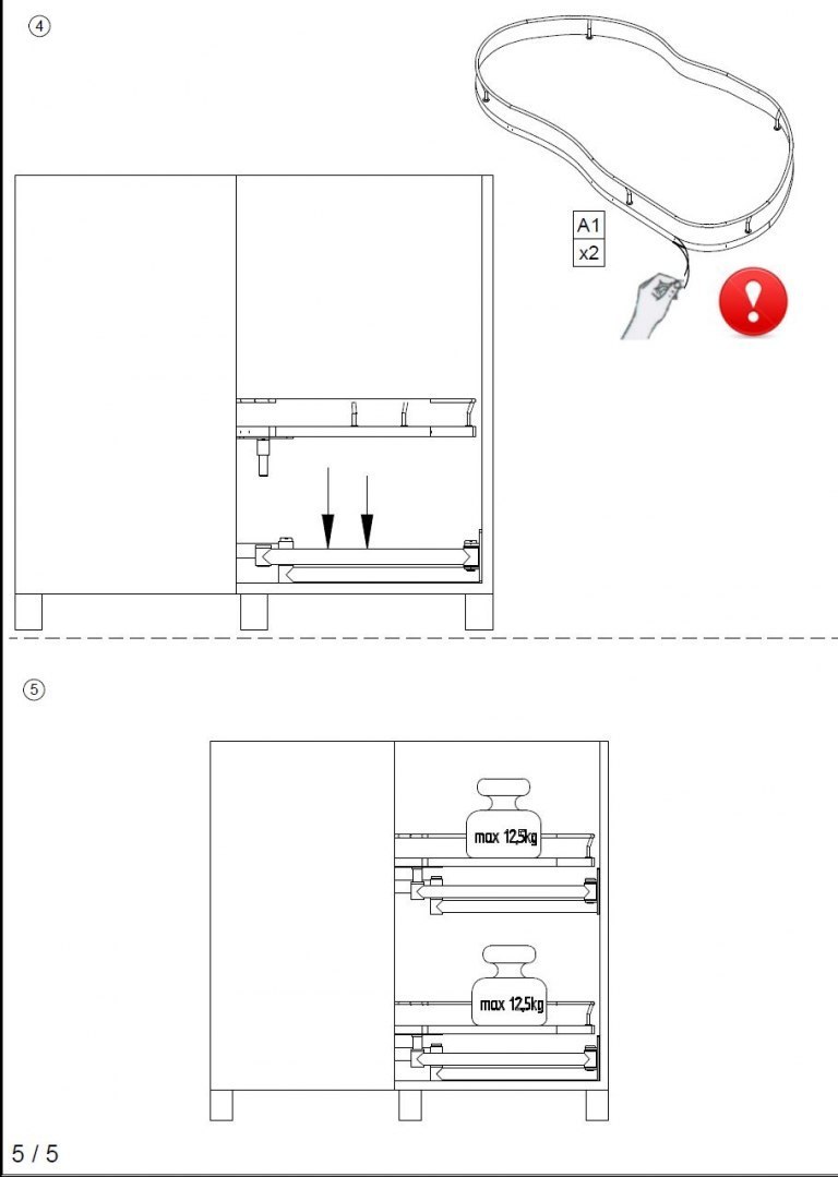 REJS magic corner OPTIMA 800 / 450 LEWY Wysokość maksymalna 68 cm