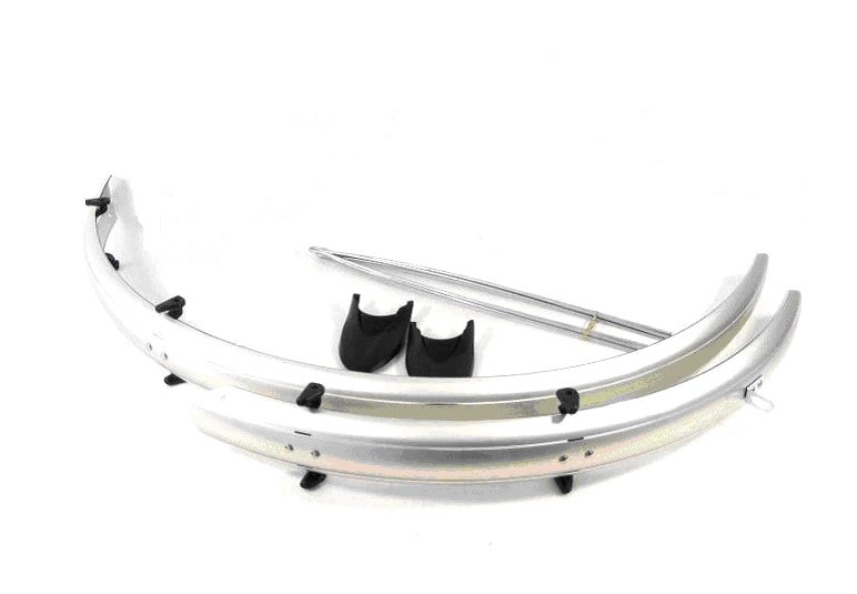 BŁOTNIKI WINYLOWE 28"/41 srebrne + chlapacz
