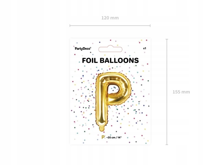 Balon foliowy P złoty 35cm 1szt FB2M-P-019 Kod producenta FB2M-P-019