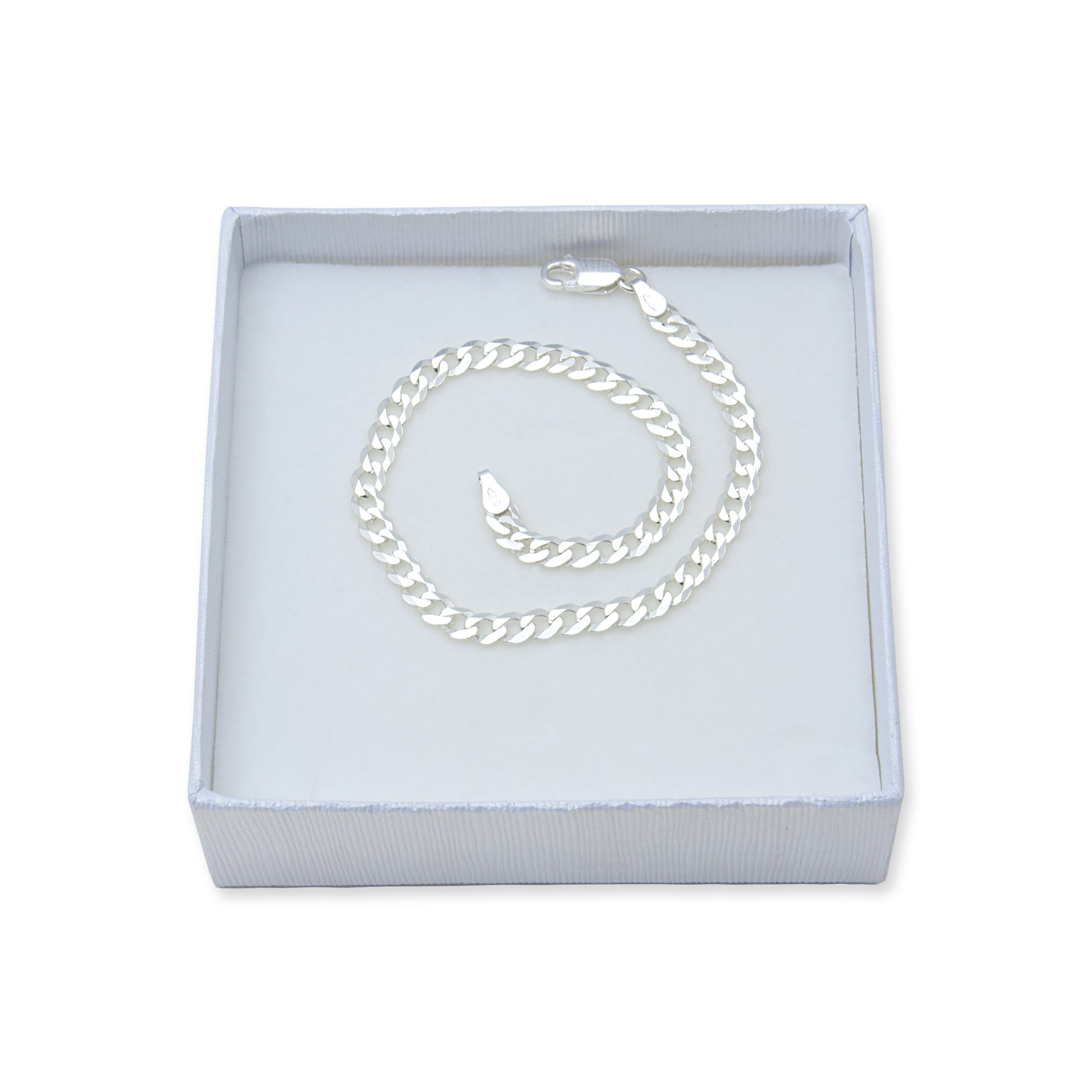 

Bransoletka Srebrna Pancerka 21cm 4,5mm Męska -50%