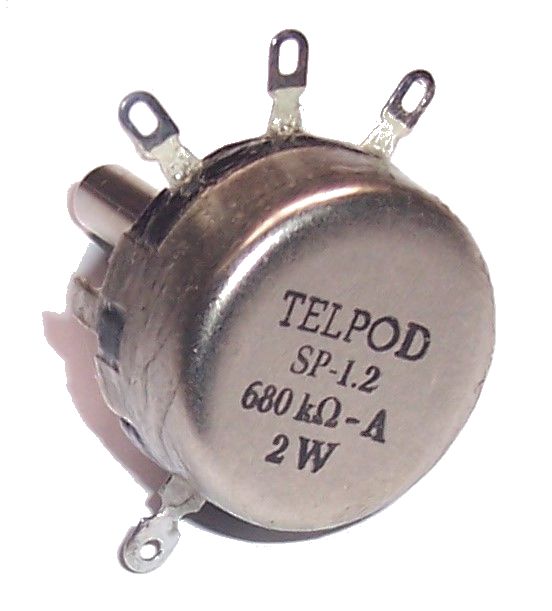 

Potencjometr Telpod SP-1.2 _ 680k A 2W oś 25mm