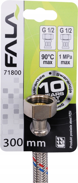 WĄŻ WĘŻYK ELASTYCZNY DO WODY F/F 1/2` 1/2` 300MM Kod producenta 71800