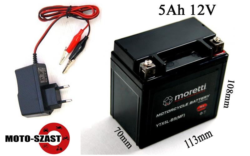 

Akumulator Żelowy 12V 5Ah YTX5L-BS Ładowarka!