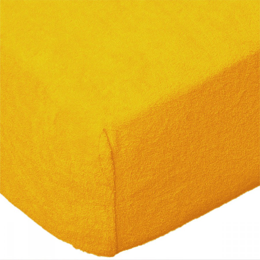 

Prześcieradło Frotte 160x200 wz. żółty