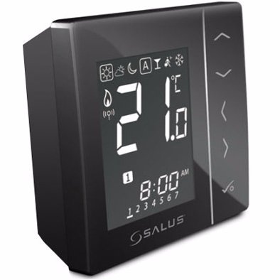 Salus VS20BRF bezprzewodowy sterownik regulator Smart Home Czarny Wifi 186