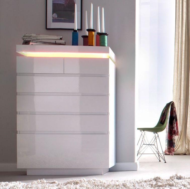 Infinity komoda Wysoki Połysk + LED Kolekcja inna