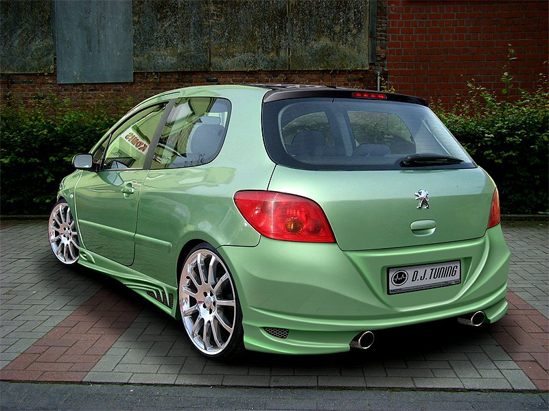 PEUGEOT 307 * БАМПЕР ЗАДНІЙ STAR * DJ-ТЮНІНГ