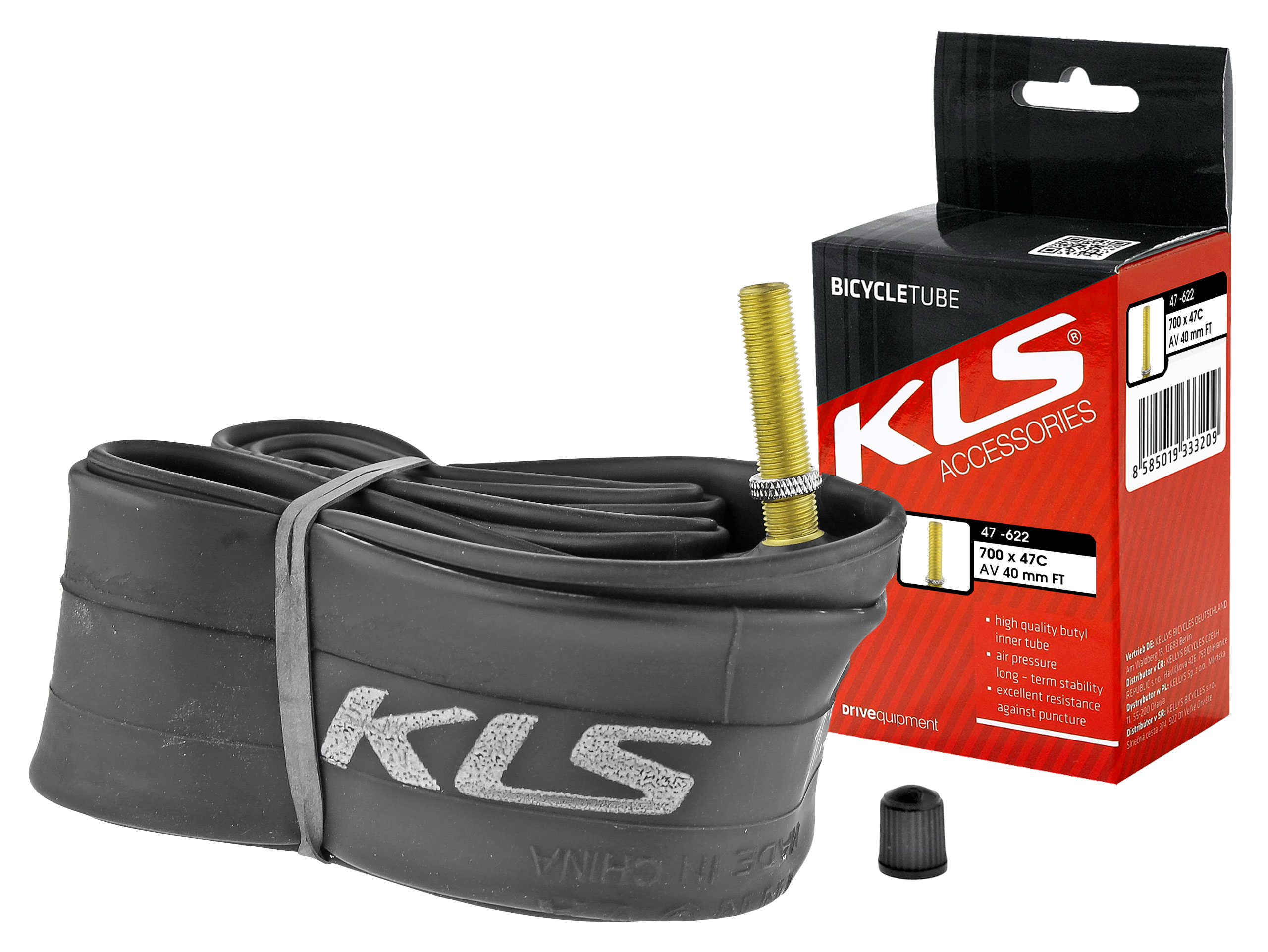 

Dętka Kellys 28'' 700x47C Samochodowy Av Ft 40 MM