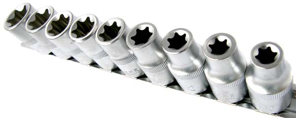 Torx e10. Torx e10 вороток. Набор головок e-Torx 1/2. Головка e24. Головка e6 3/8.
