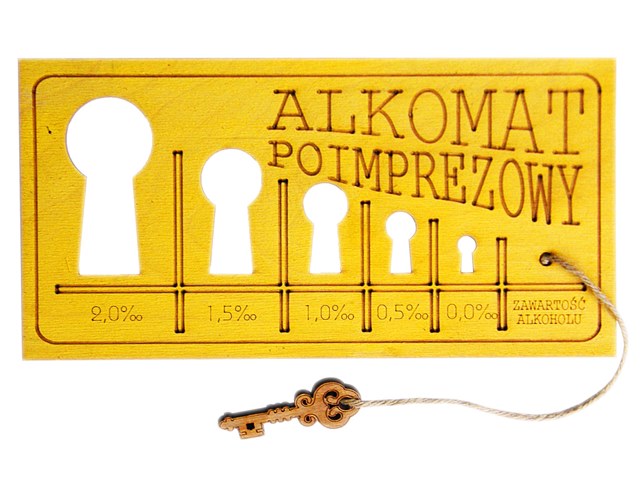 

Alkomat Poimprezowy śmieszny 18 30 40 50