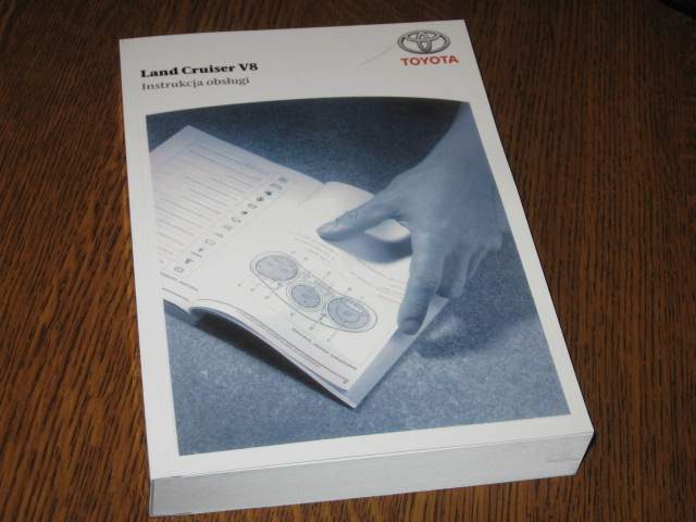 TOYOTA LAND CRUISER V8 польское руководство по эксплуатации