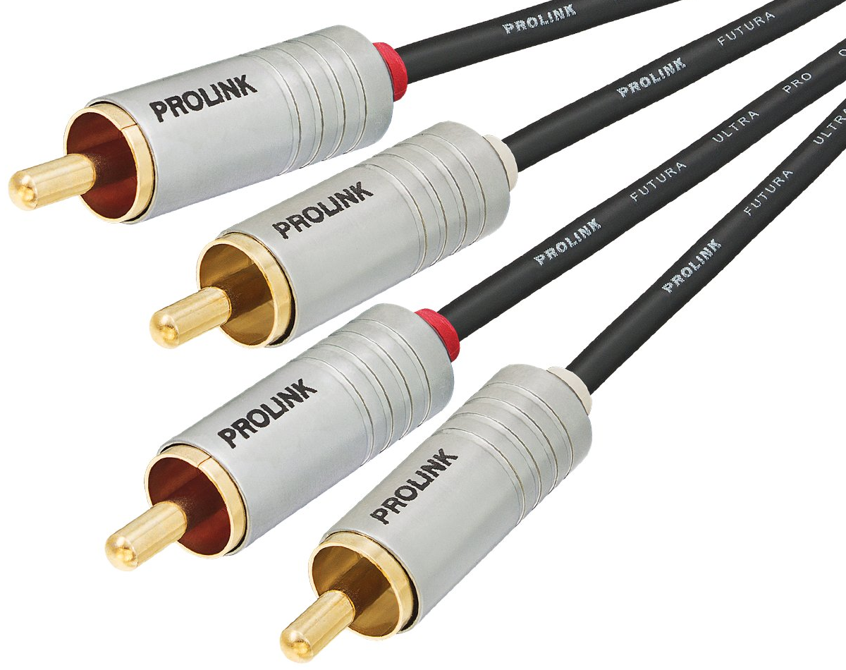 

Kabel Przewód 2 Rca Cinch Prolink Futura Slim 2m