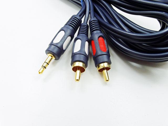 

Vitalco kabel przewód jack 3,5/ 2 rca chinch 3,0m