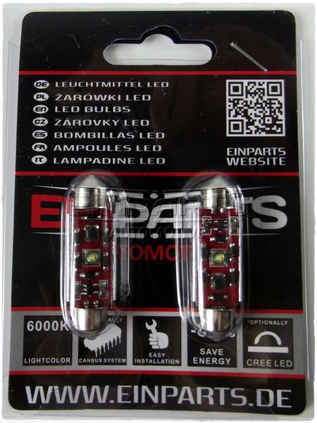

Żarówki Led C10W 42mm Cree Canbus 3W Jakość