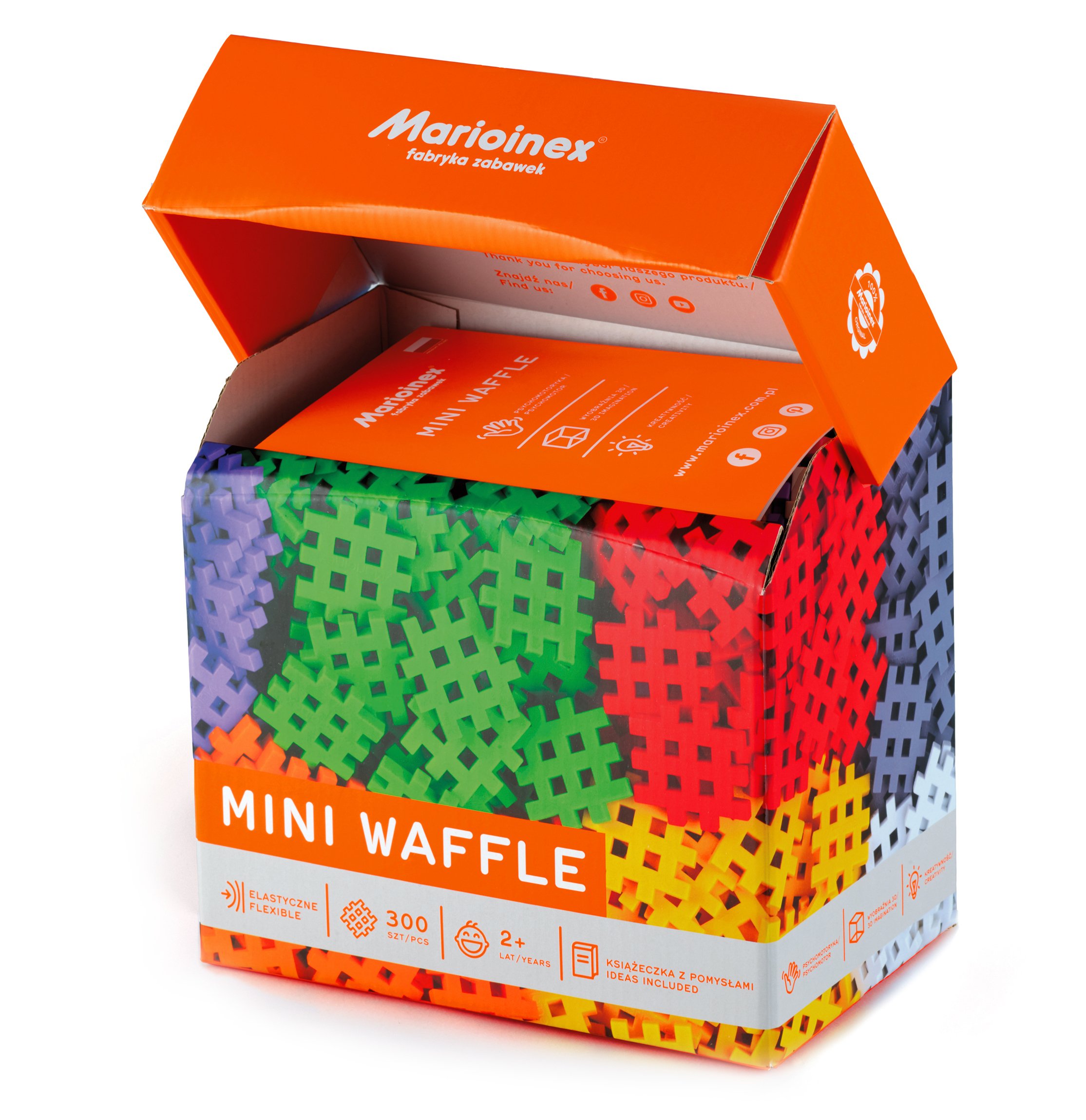 

Marioinex Polskie Klocki Mini Waffle Wafle 300 el.
