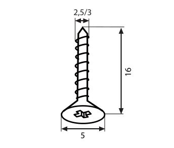 Ślizgacz meblowy 20mm, stopka meblowa do paneli Materiał filc