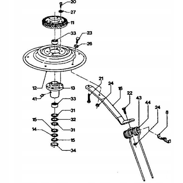 Palec zgarniający Vicon PZ-340 PZ-272 Marka maszyny Inna