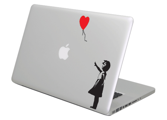 

Naklejka na MacBooka Apple - Dziewczyna z balonem