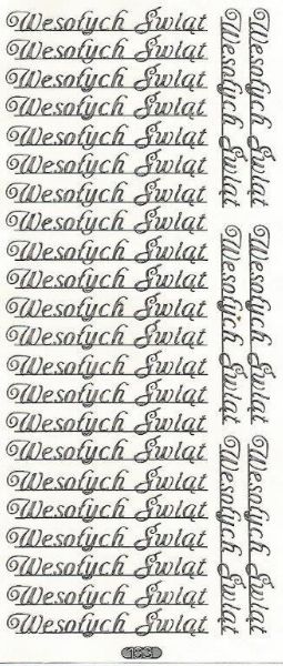 STICKERSY Naklejki Napis Wesołych Świąt 183